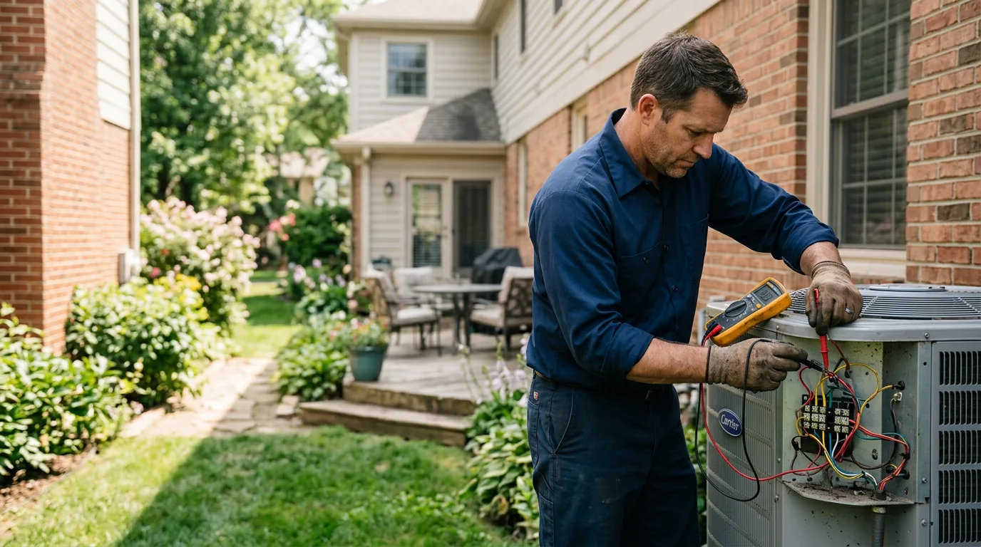 HVAC technician working near Itasca, TX